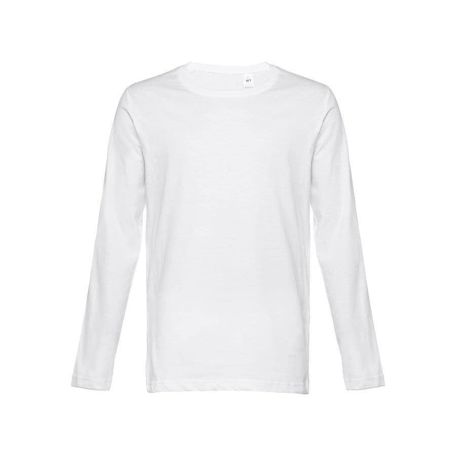 THC BUCHAREST WH. Långärmad T-shirt i bomull för män