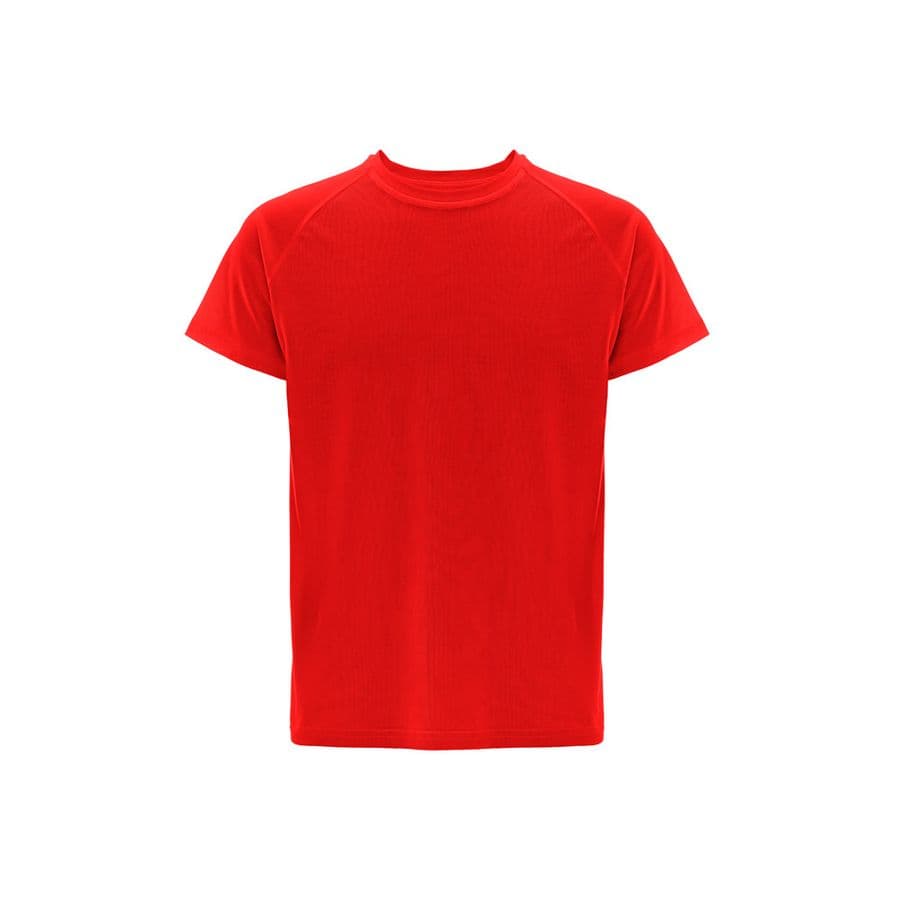 THC MOVE. Kortärmad tränings T-shirt i polyester Röd