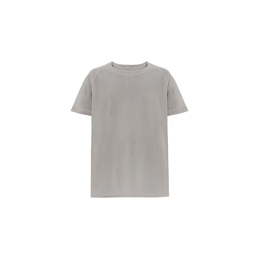 THC MOVE KIDS. tränings kortärmad polyester T-shirt för barn Ljusgrå