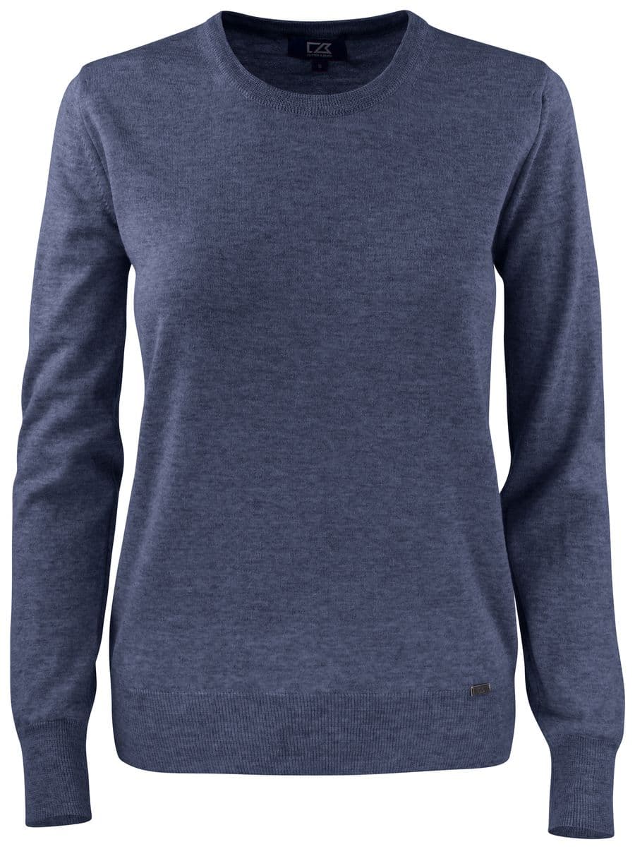 Kennewick Crewneck Women Sea blue melange
