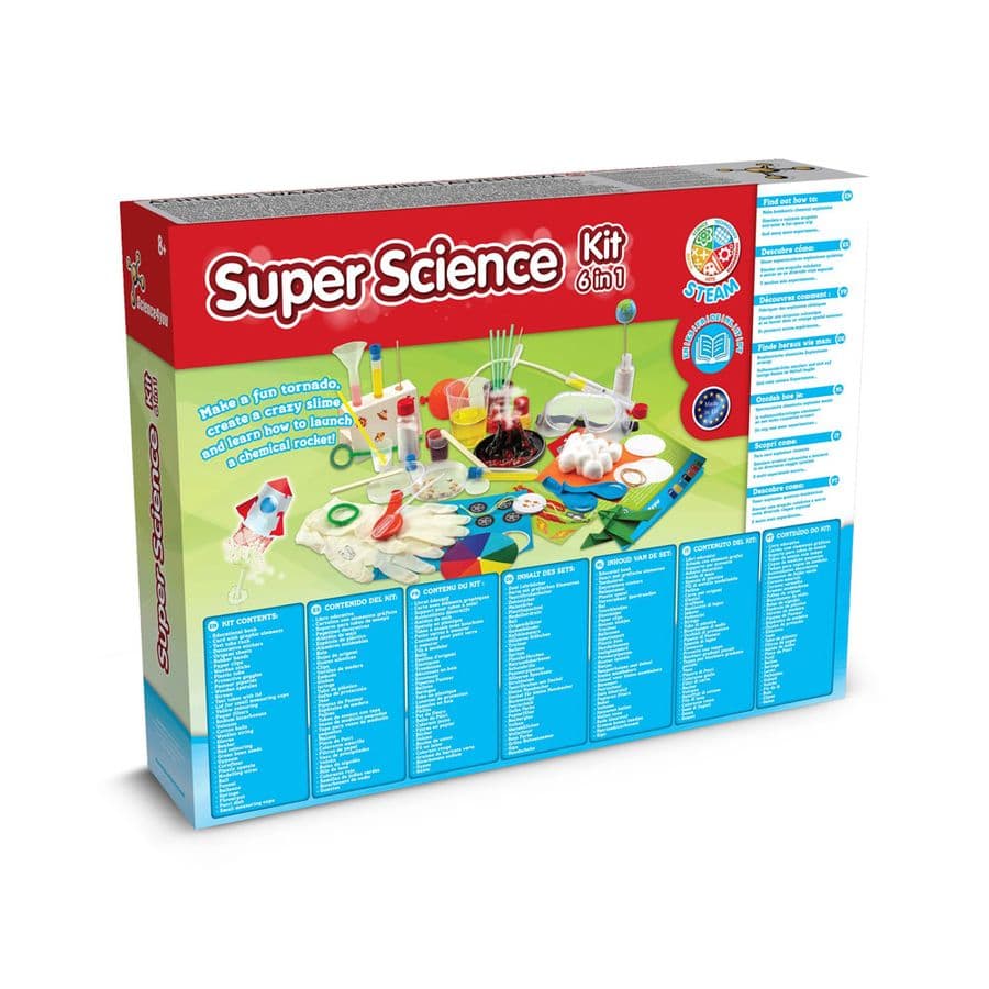 6 in 1 Super Science Kit I. Pedagogiskt spel för barn