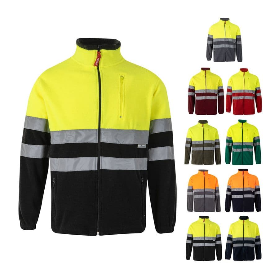 VL EROS. Tvåfärgad fleecejacka (280g/m²), i polyester (100%)