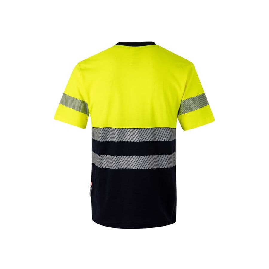 VL BASTET. Tvåfärgad piké-T-shirt (150g/m²), i bomull (55%) och polyester (45%)