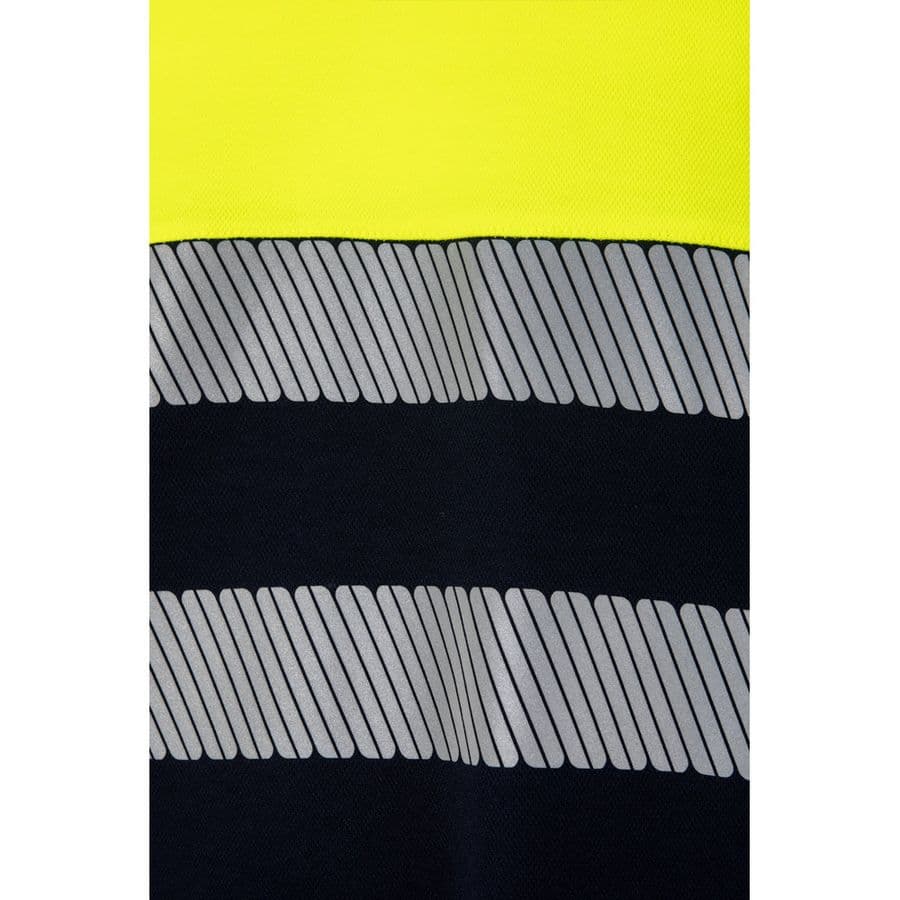 VL BASTET. Tvåfärgad piké-T-shirt (150g/m²), i bomull (55%) och polyester (45%)