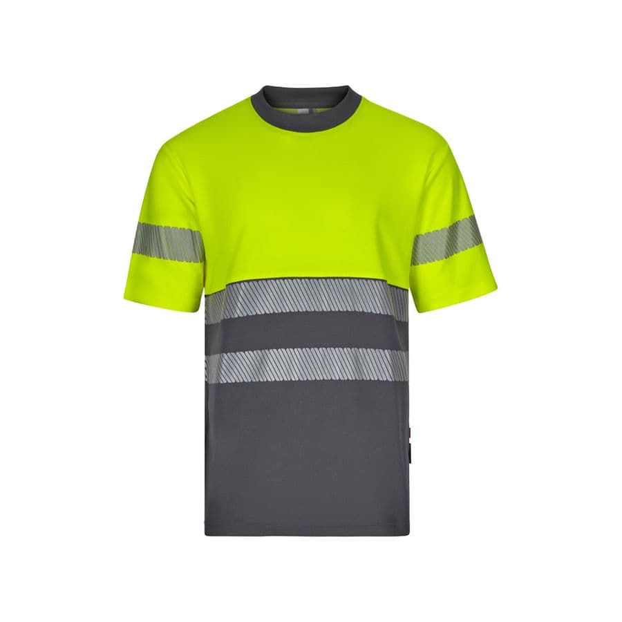 VL BASTET. Tvåfärgad piké-T-shirt (150g/m²), i bomull (55%) och polyester (45%) Grå