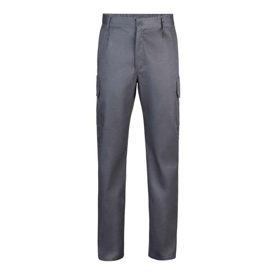 VL MABON. Twillbyxor med flera fickor (200g/m²), i bomull (35%) och polyester (65%) Grå