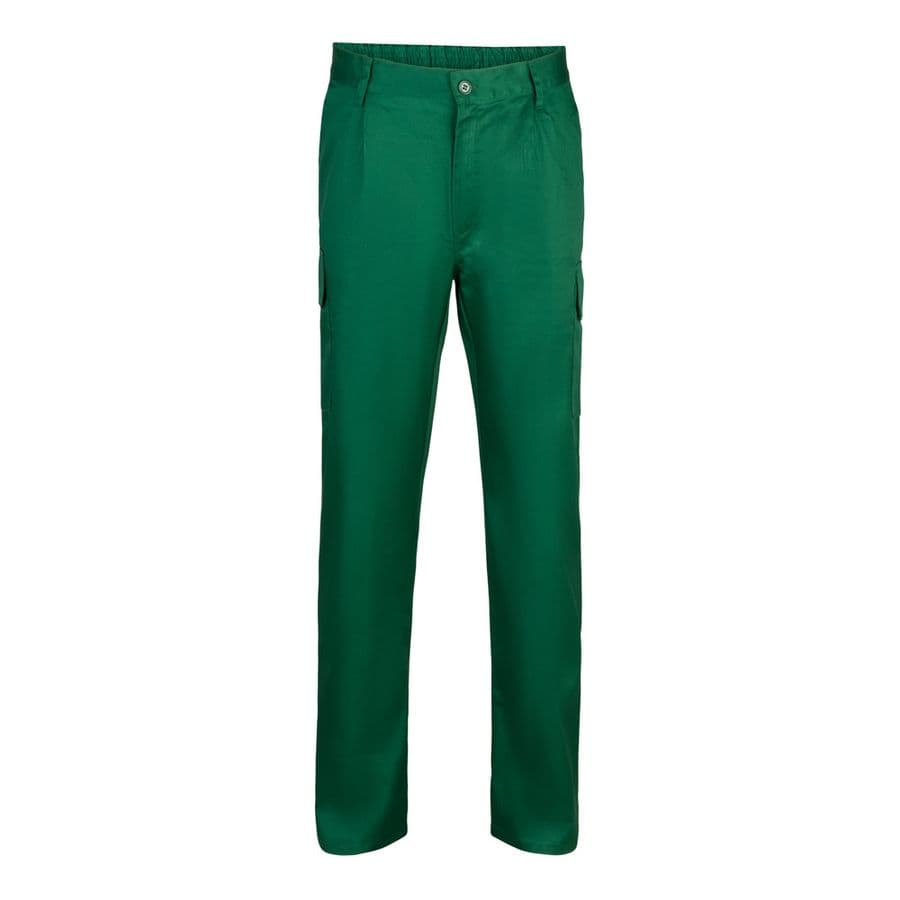 VL MABON. Twillbyxor med flera fickor (200g/m²), i bomull (35%) och polyester (65%) Mörkgrön