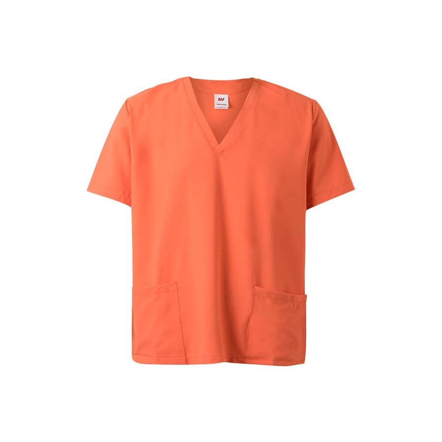 VL FLORA. Kortärmad tunika (140 g/m²) tillverkad av 100 % mikrofiber Orange