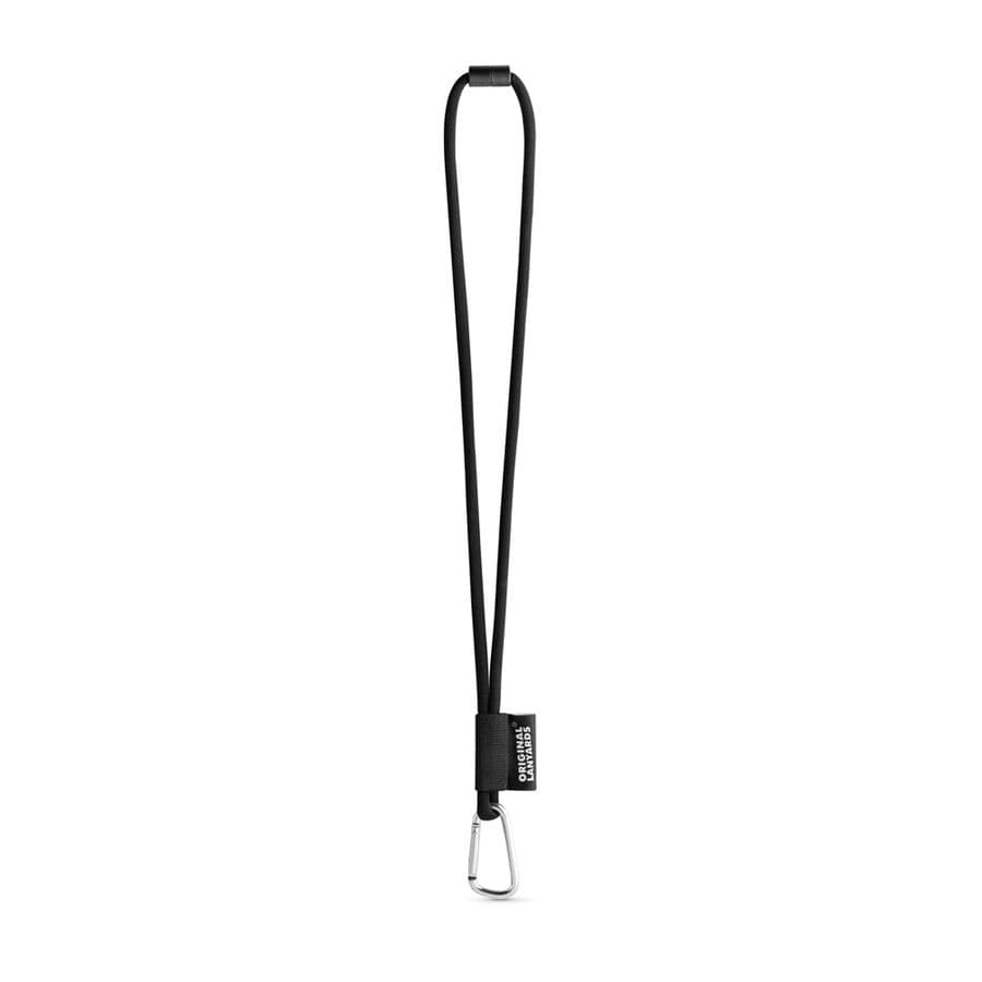 SET Lanyard TUBE Long (Ø 7 mm) med 55 mm D-formad karbinhake och Ø 7 mm säkerhetsspänne