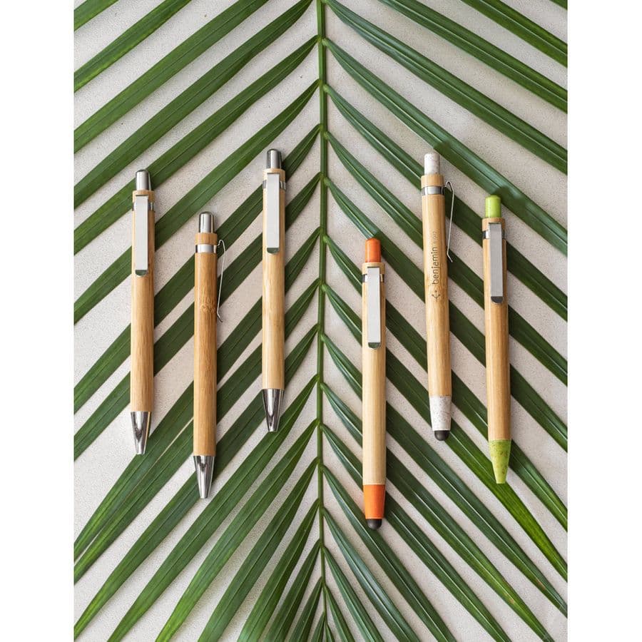 GREENY. Penna och mekanisk penna set av bambu