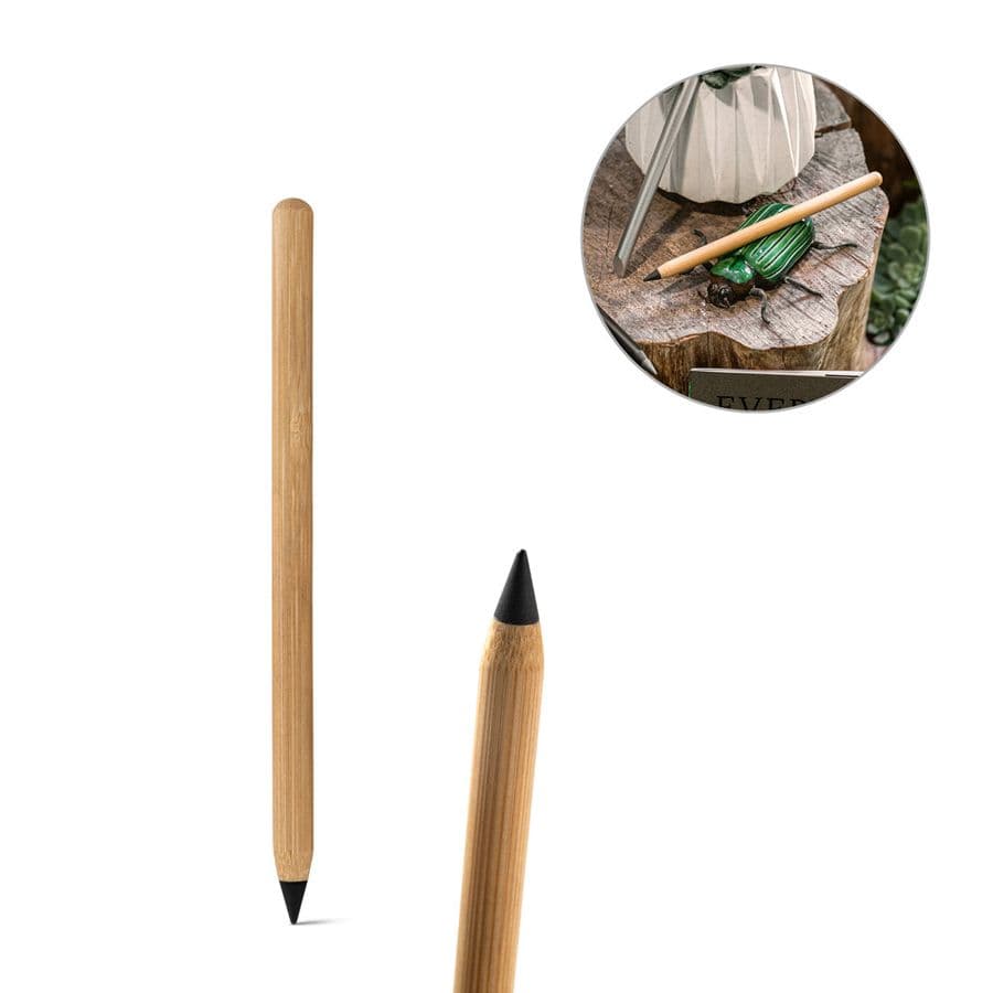 INFINITY. Bläckfri penna i bambu med spets av grafit