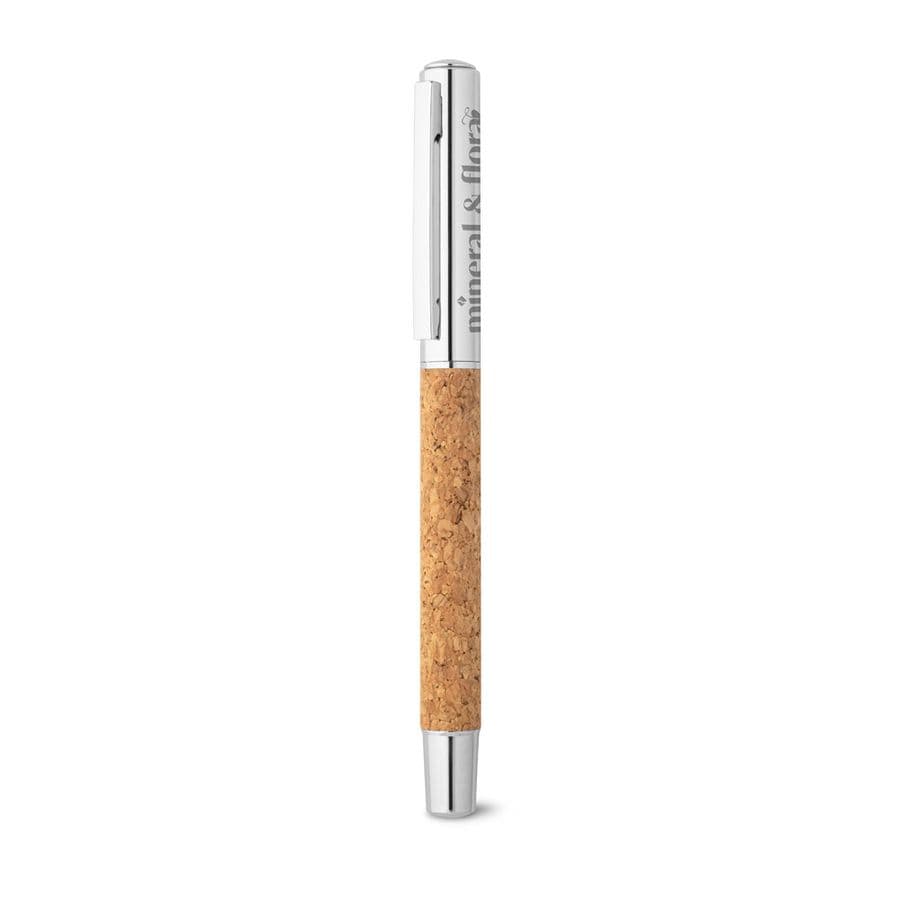 ANDREW. rollerball penna i rostfritt stål (90 % rSS) och kork med klämma