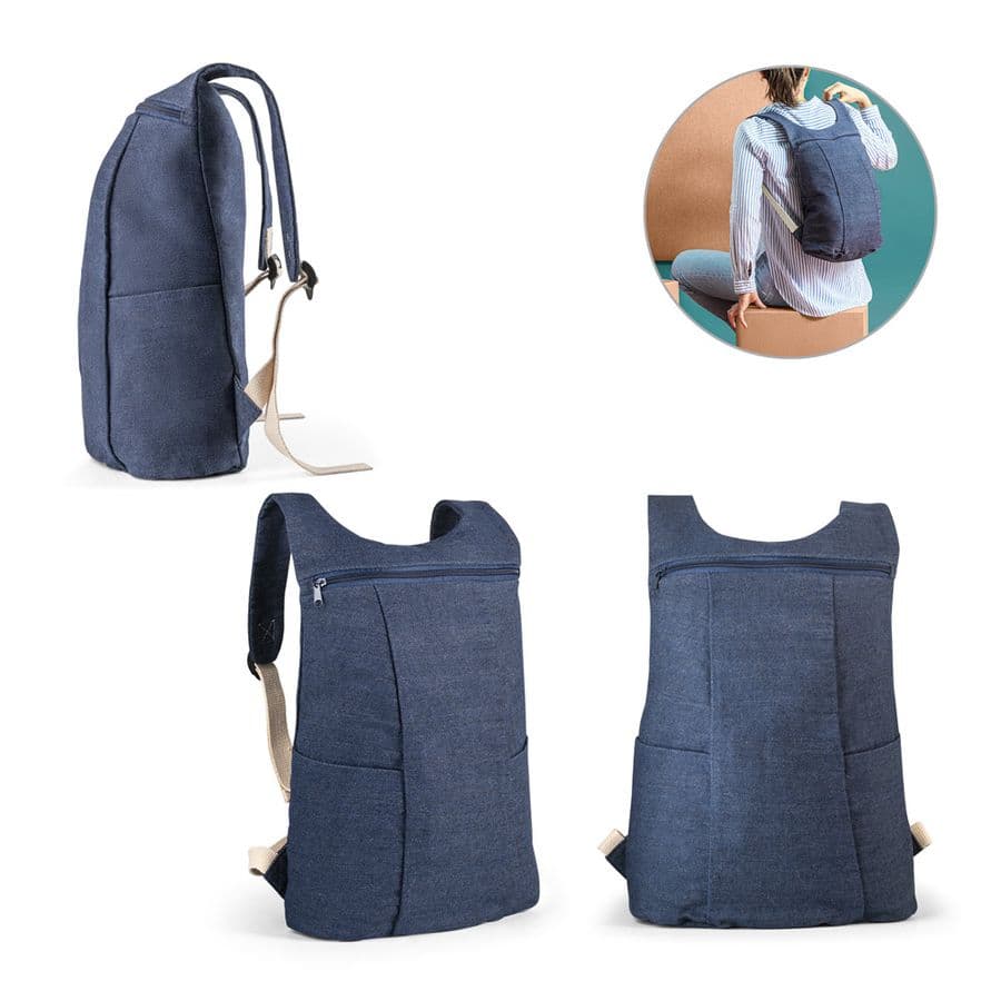 DENIM BPACK. Ryggsäck i jeanstyg (300 g/m²)