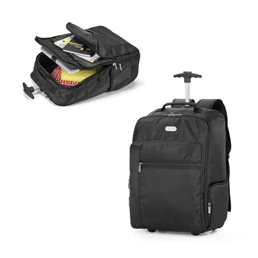 AVENIR. Laptop trolley ryggsäck 17'' i 1680D och 300D polyester