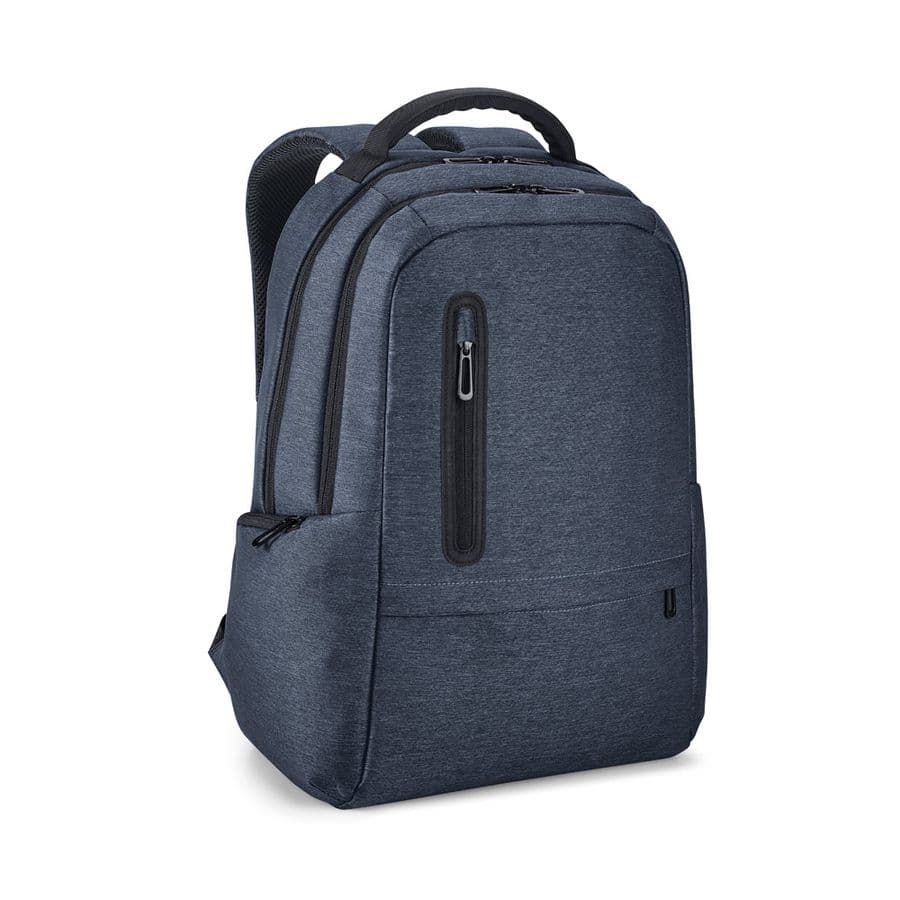 RE-BOSTON. Vattentålig 2Tone-ryggsäck i återvunnen nylon med 210D-fack för bärbar dator Blå