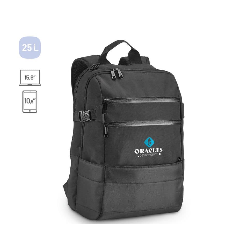 ZIPPERS BPACK. Laptopryggsäck 15.6'' i 300D polyester och 840D jacquard