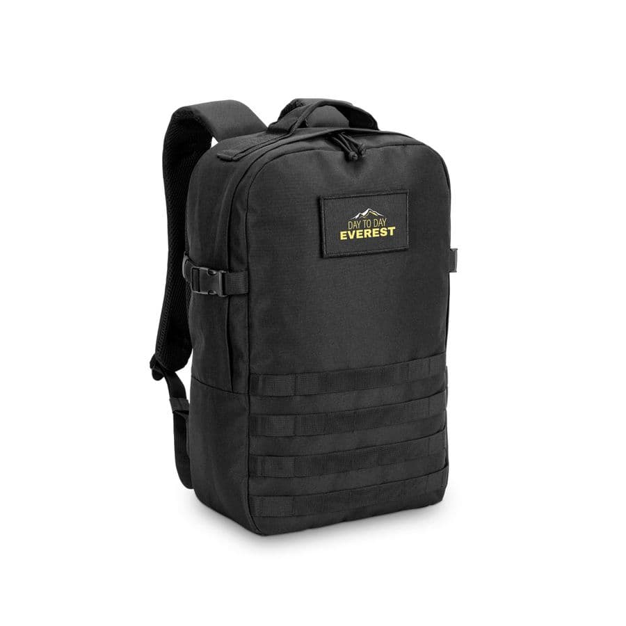 EDINBURGH BPACK. Ryggsäck i militärstil i 600D, återvunnen polyester med hög densitet och foder i 210D återvunnen polyester 17.3'