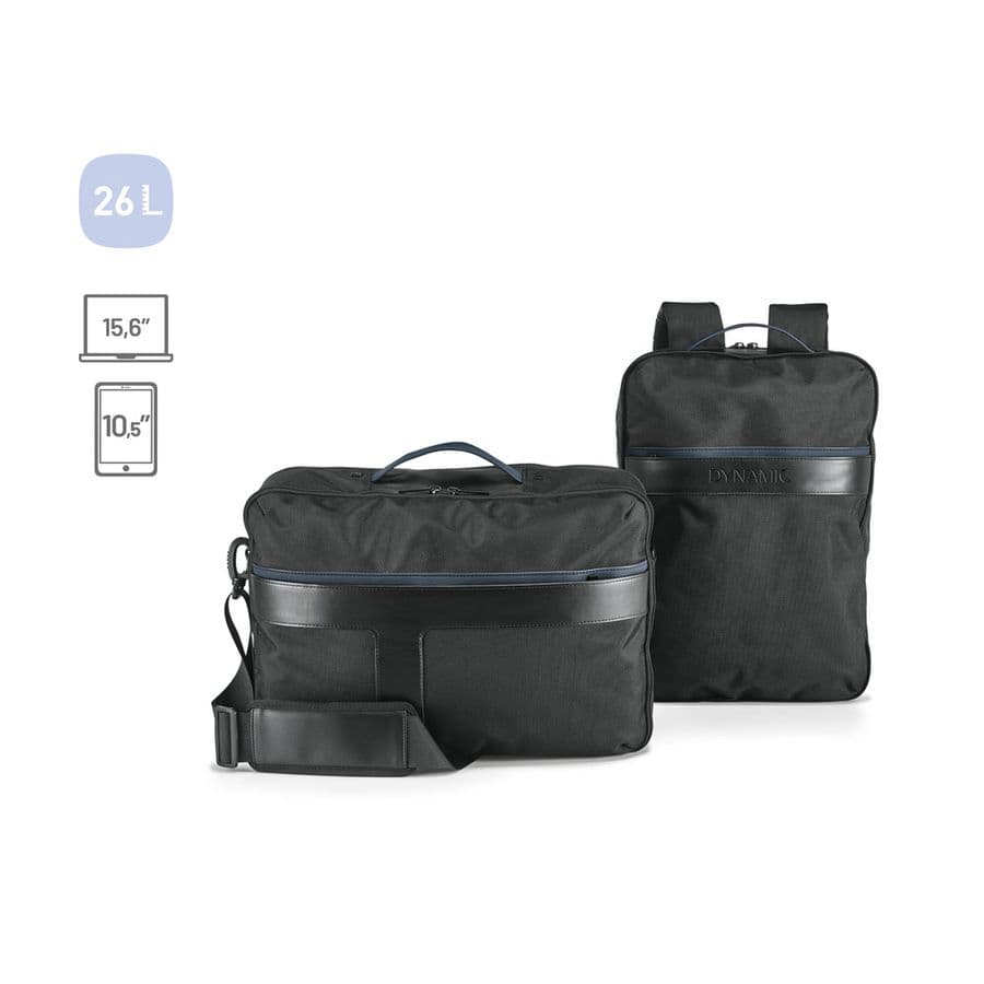 DYNAMIC BACKPACK I. 2 i 1 laptop ryggsäck 15.6'' i 1680D polyester och nylon