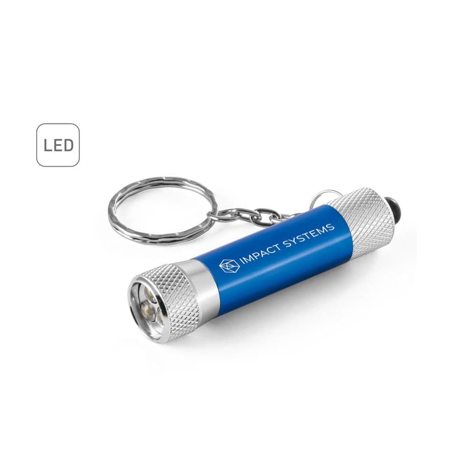 LERGAN. Nyckelring i aluminium med 3 LED-lamper