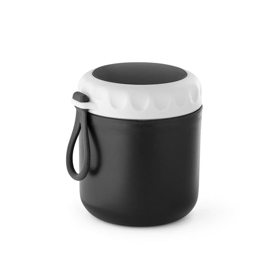 SAMOURA. 380 mL PP dubbelväggig termobehållare Svart