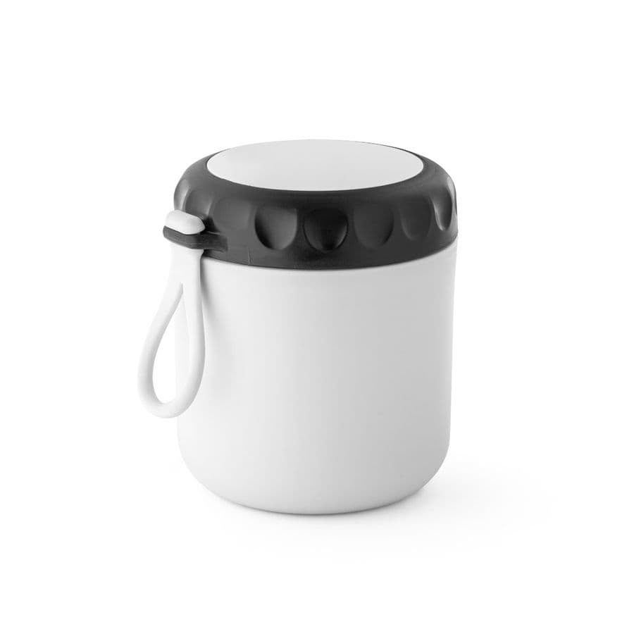 SAMOURA. 380 mL PP dubbelväggig termobehållare Vit
