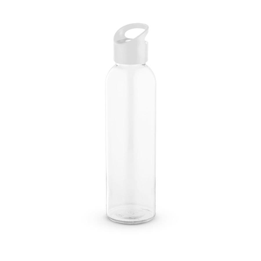 PORTIS GLASS. Glasflaska med PP-lock 500 mL Vit
