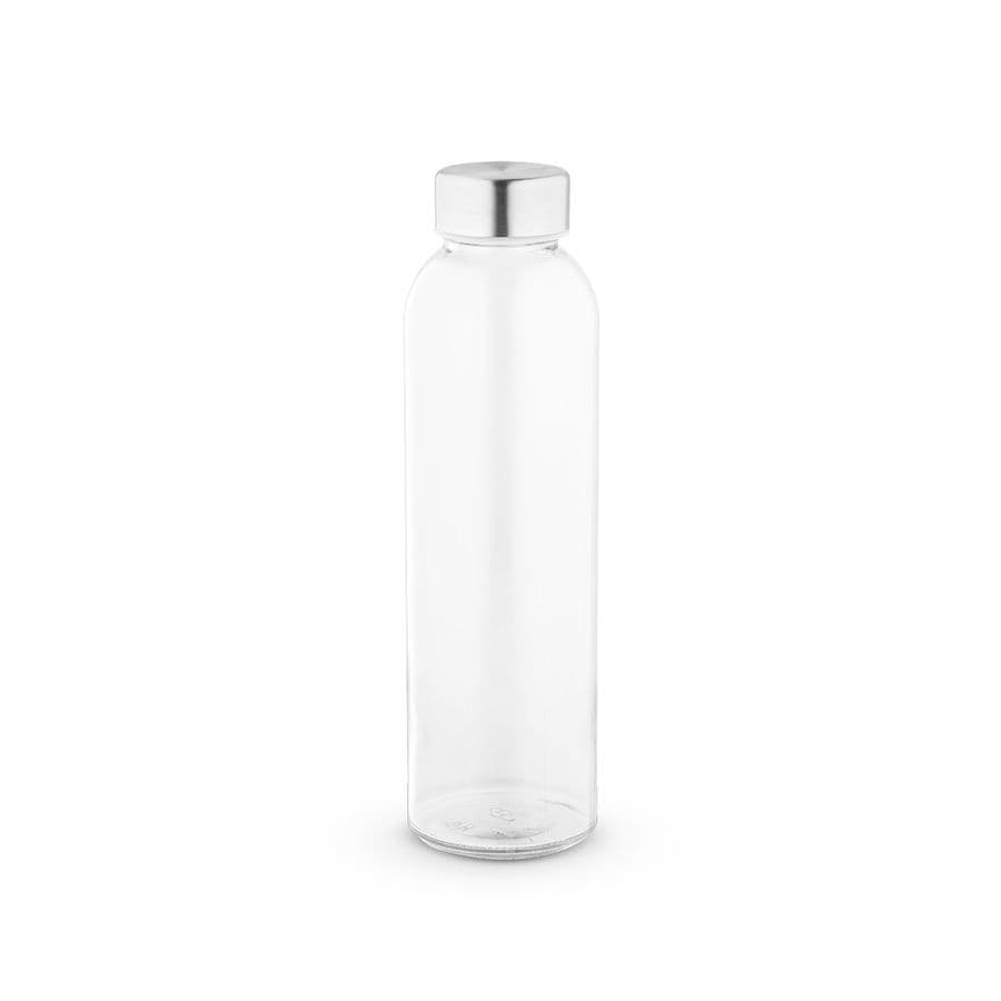 SOLER. Glasflaska och lock i rostfritt stål 500 ml Transparent
