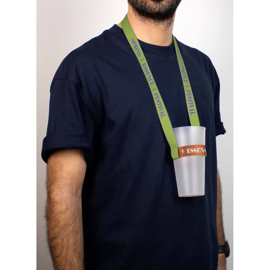 SHEFFIELD. SET Lanyard SUBLIMATION Long II (20 mm) Duo med sublimeringshållare för lanyardmugg