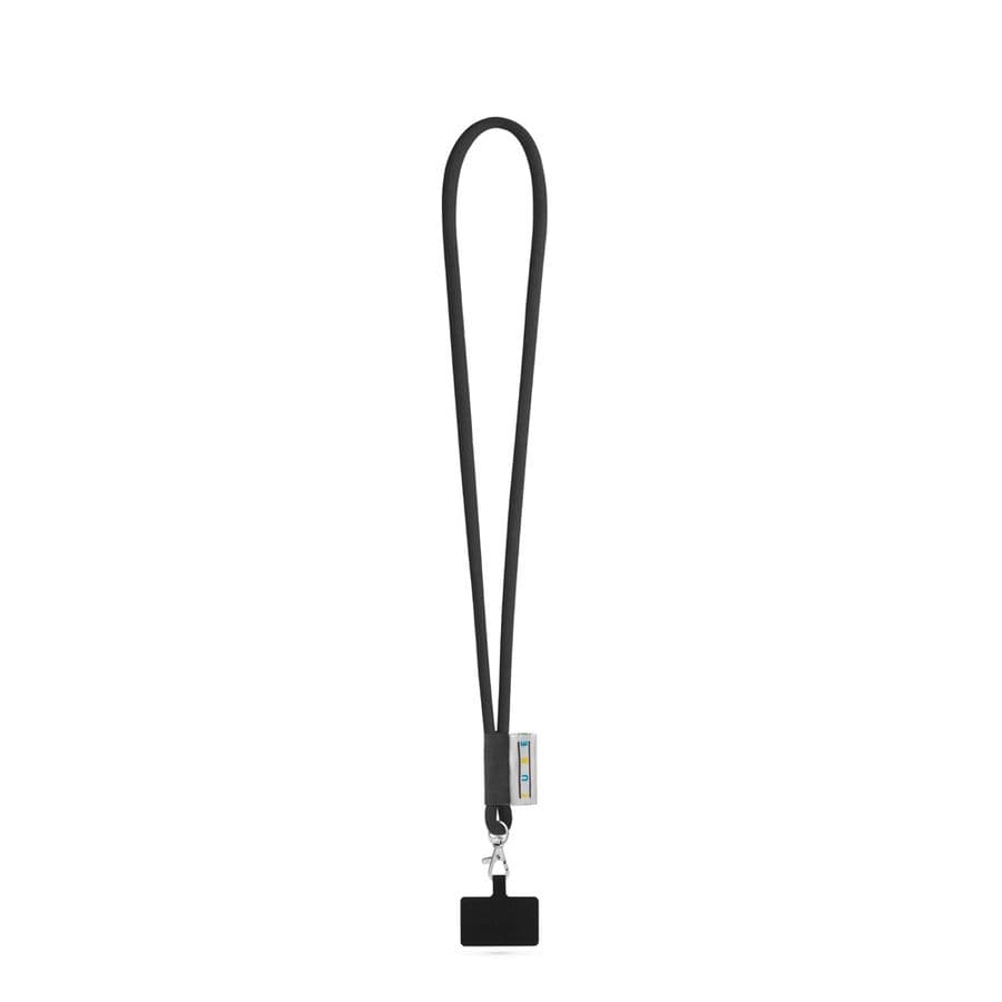 GOSPORT. SET Lanyard TUBE Long (Ø 7 mm) med 9 mm avtryckarkarbinhake och mobiltelefonhållare