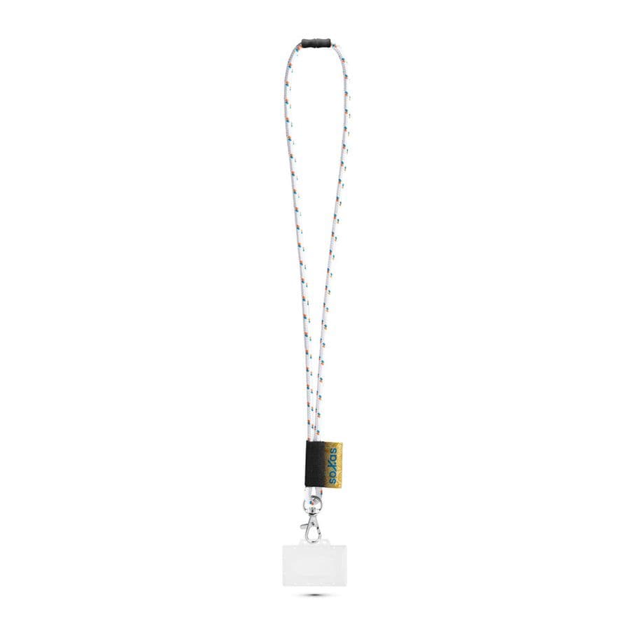 BRIDPORT. SET Lanyard NAUTIC Lång (Ø 7 mm) med 9 mm avtryckarkarbinhake, Ø 7 mm säkerhetsspänne och 91 x 68 mm styv namnskylts-/korthållare