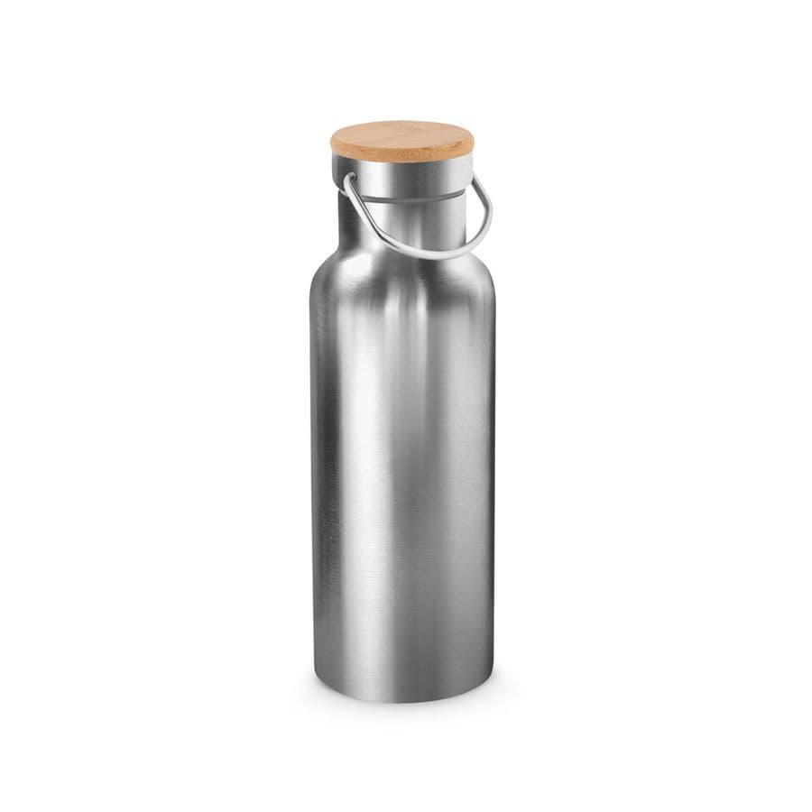 RAGNAR. Rostfri (36% återvunnen) dubbelväggig vakuumisolerad flaska 570 mL Satinsilver