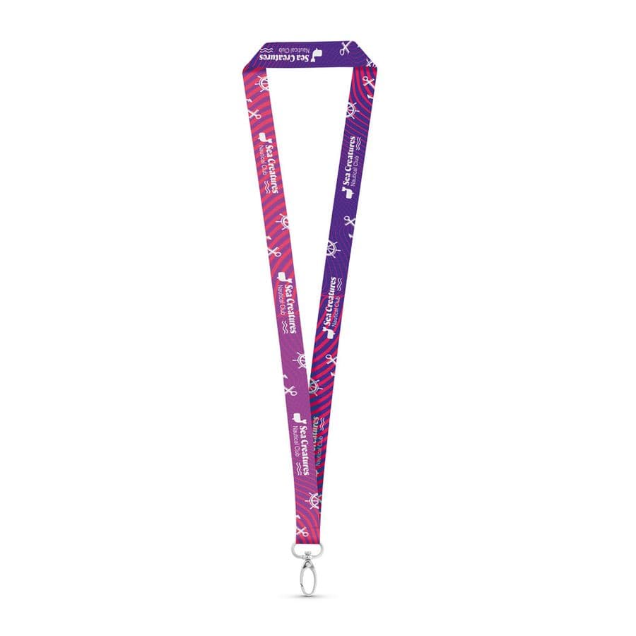 MANILA. SET Lanyard SUBLIMATION Long II (20 mm) med 20 mm oval karbinhake