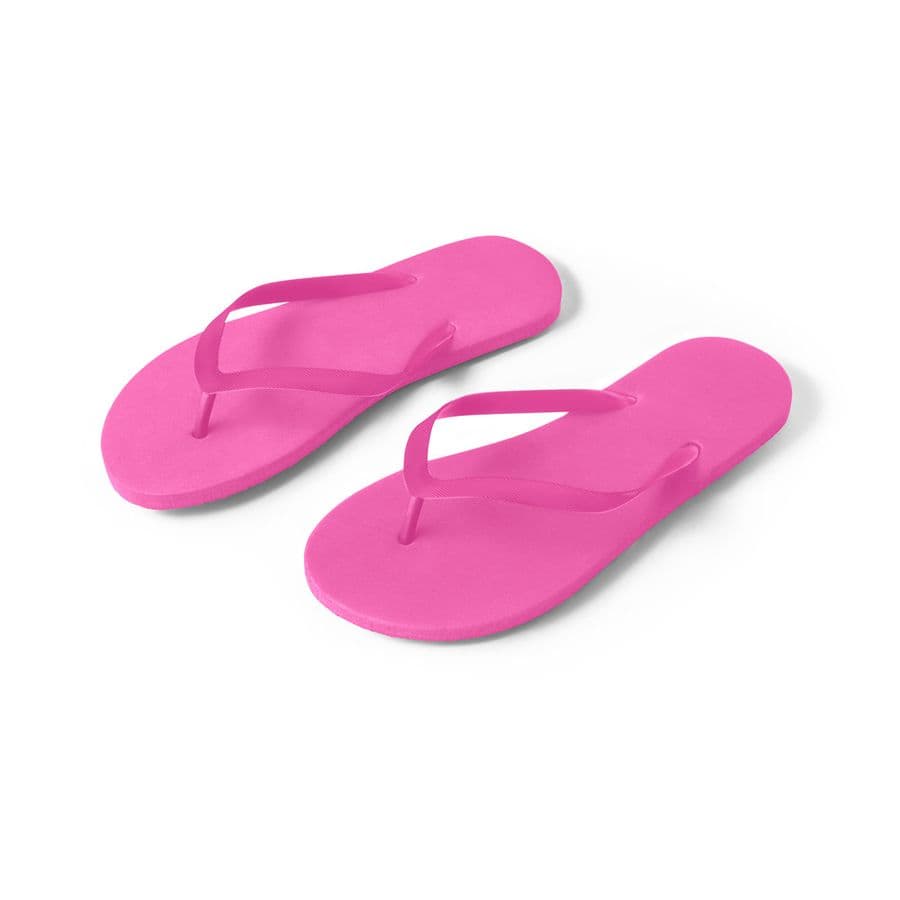 MAUPITI S / M. Bekväma tofflor med PE-sula och PVC-band Rosa