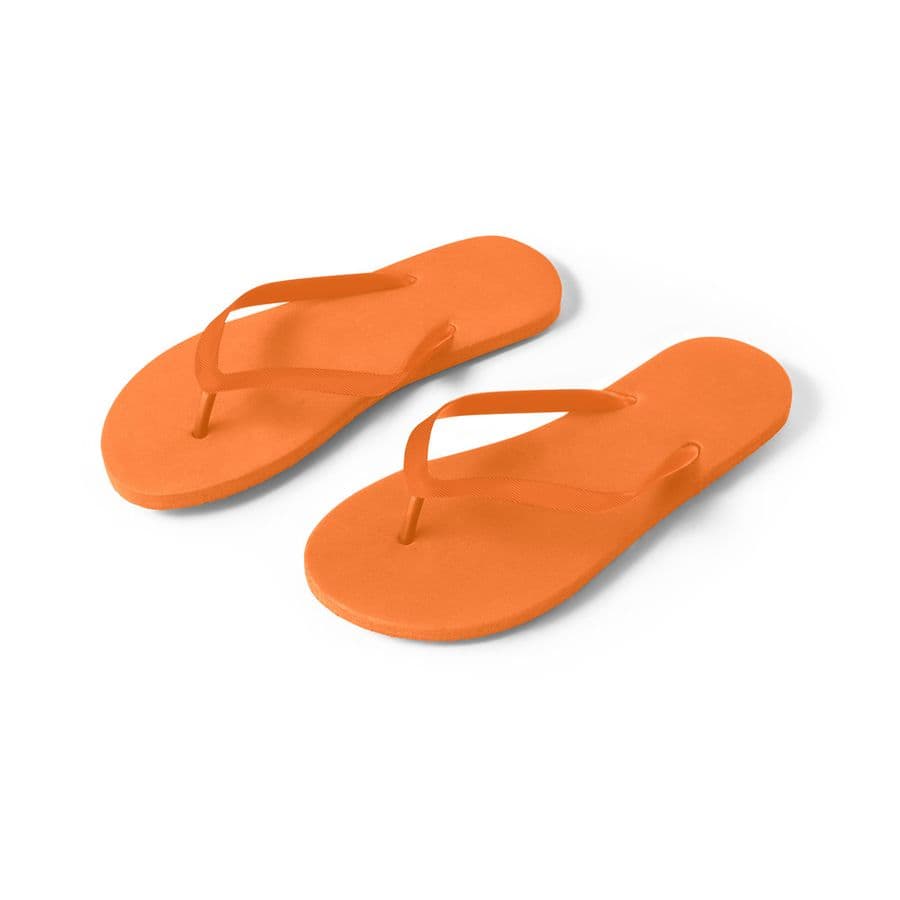 MAUPITI S / M. Bekväma tofflor med PE-sula och PVC-band Orange
