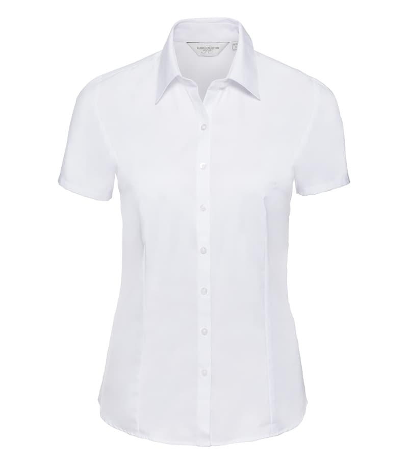 Ladies´ Short Sleeve Herringbone Shirt