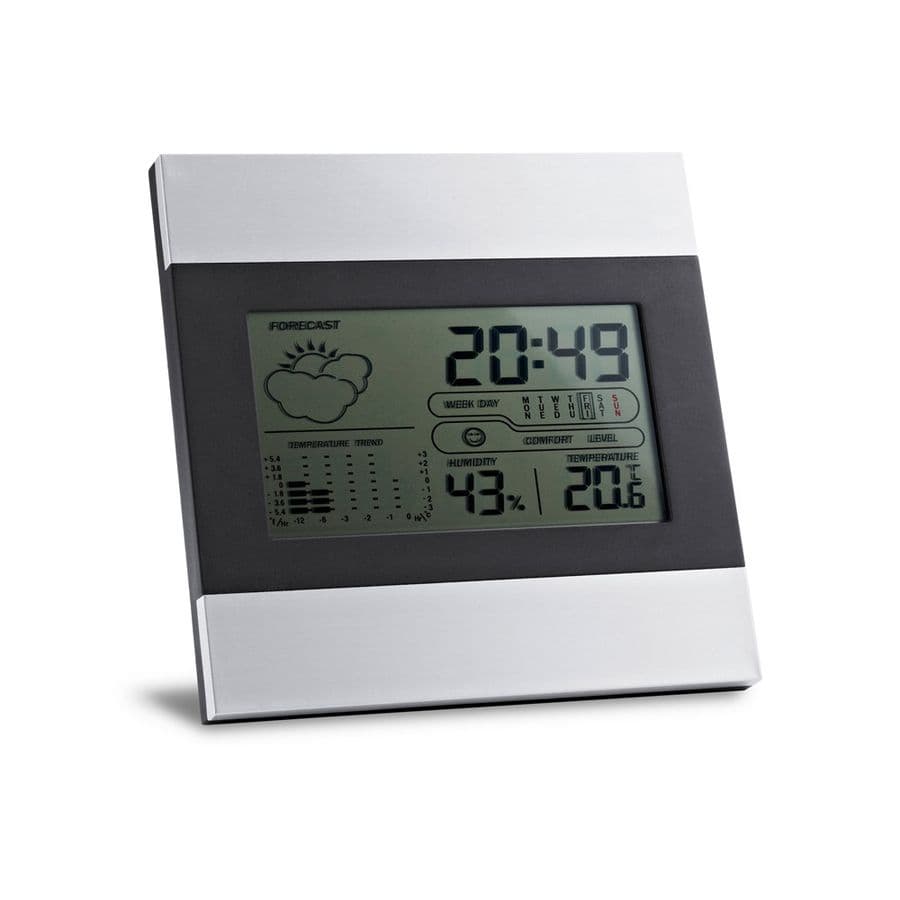 DENE. Skridbords väderstation med aluminium och ABS LCD-skärm