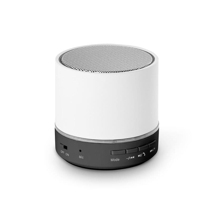RE-PEREY. 3W bärbar högtalare med 4h30m batteritid på återvunnen ABS (100 % rABS) Vit