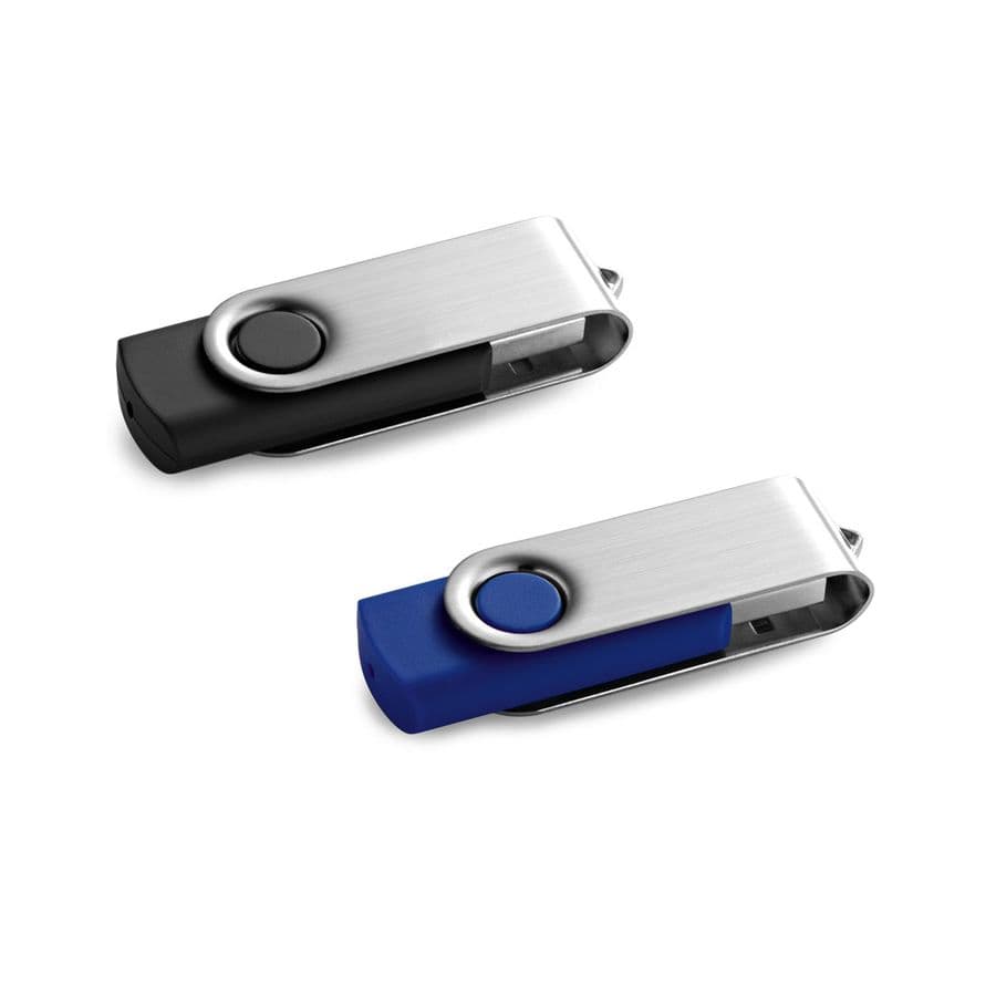 CLAUDIUS 2GB. 2 GB USB-minne med metallklämma