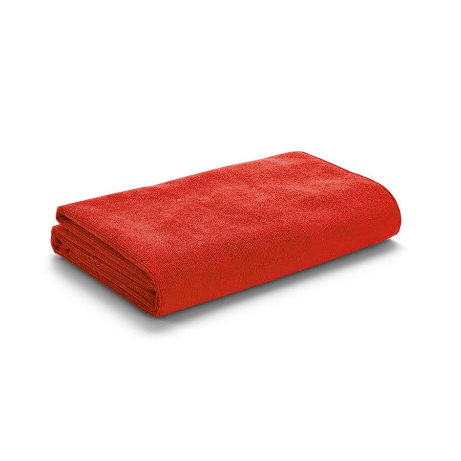 CALIFORNIA. Strandhandduk i mikrofiber (250 g/m²) Röd