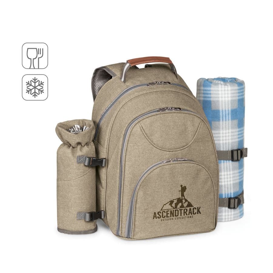 VILLA. kylväsk picknickryggsäck i 600D, återvunnen polyester med hög densitet