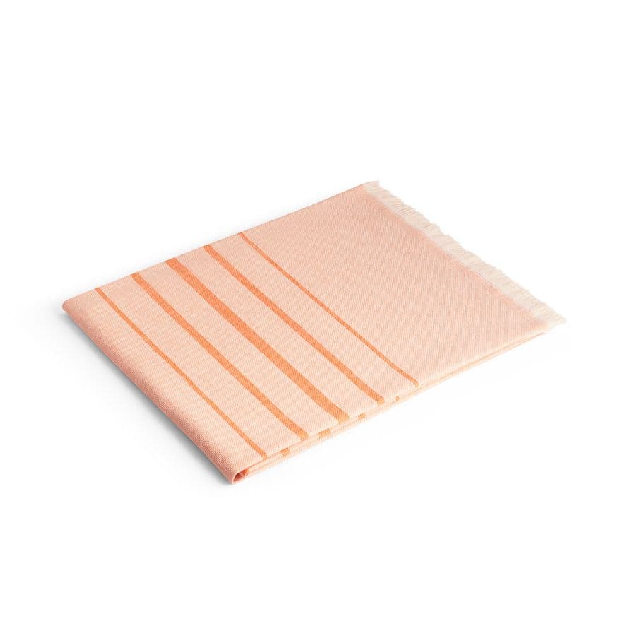 CAPLAN. Multifunktionell handduk (260 g/m²) tillverkad av lätt och motståndskraftig bomull (90 %) och återvunnen bomull (10 %) Orange