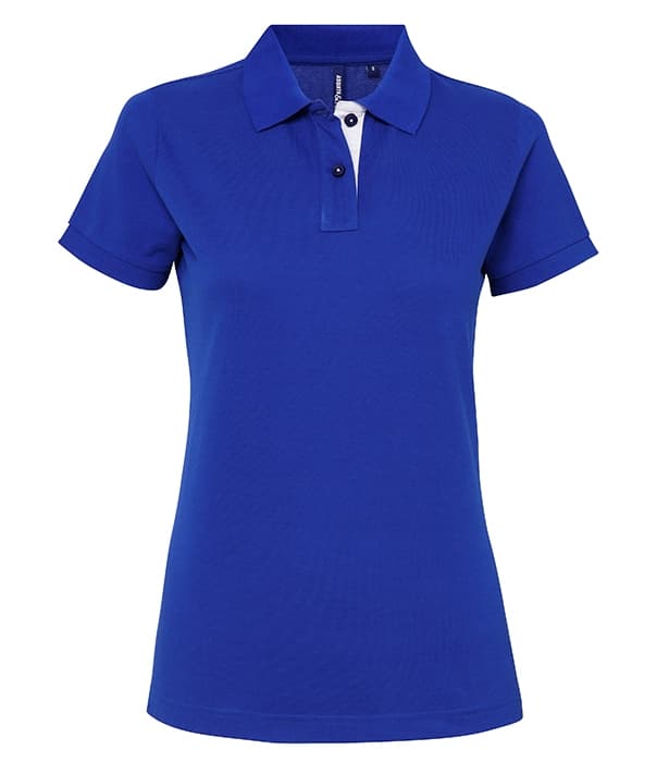 Women's contrast polo