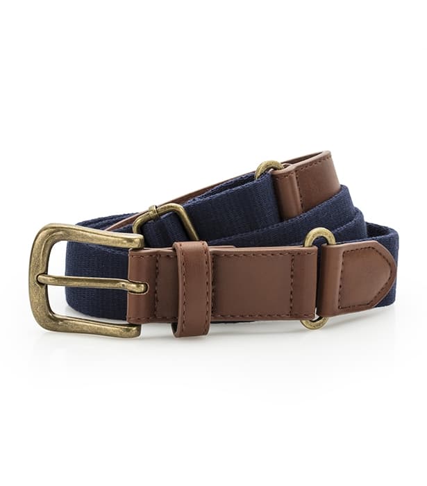 Faux Leather & braid belt