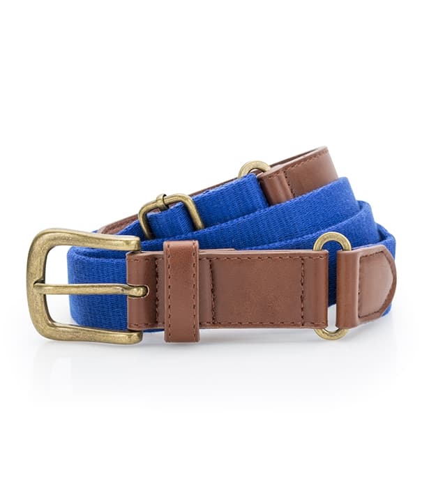 Faux Leather & braid belt