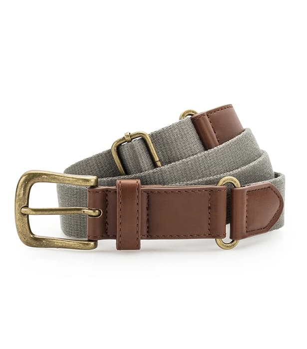 Faux Leather & braid belt