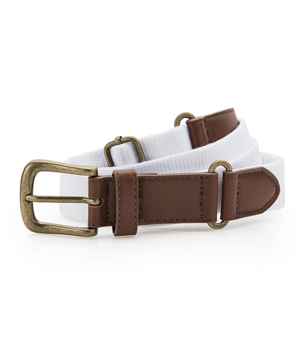 Faux Leather & braid belt