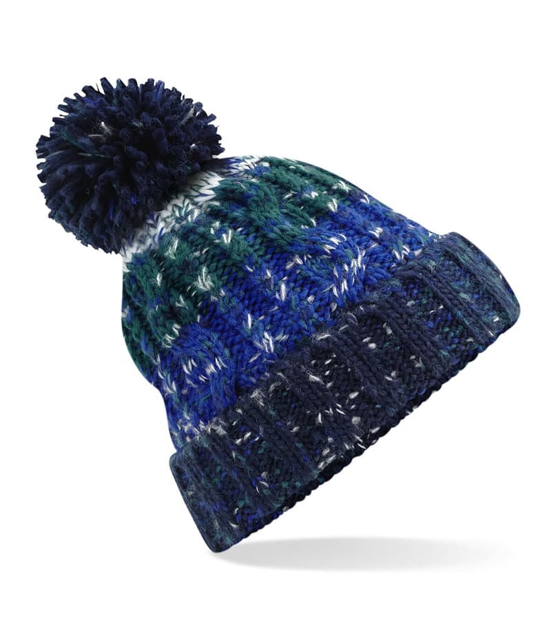 Corkscrew Pom Pom Beanie