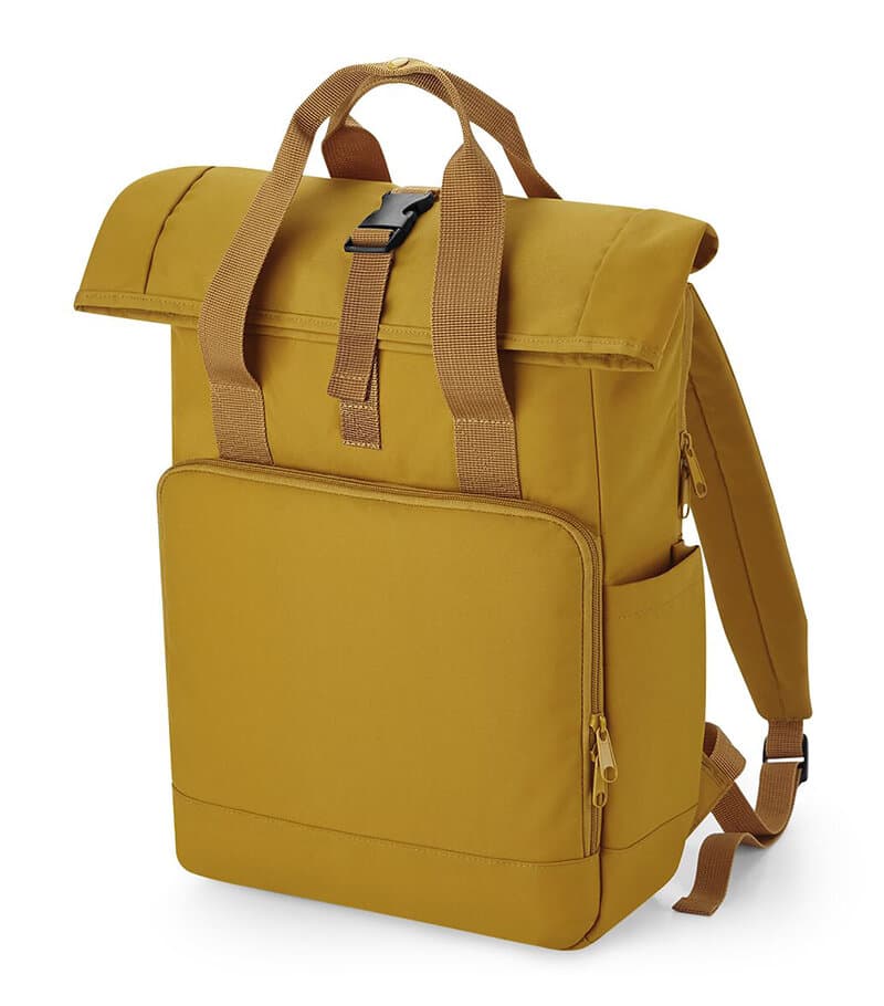 Recycled Twin Handle Roll-Top Laptop Backpack