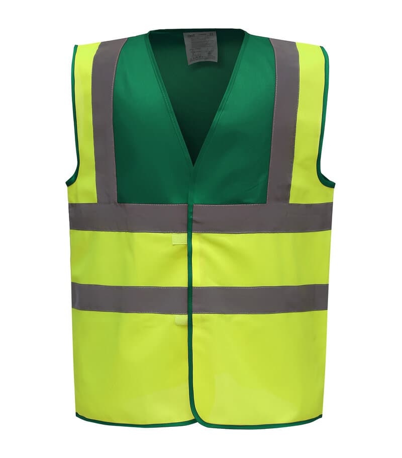 Hi vis 2 band and braces waistcoat