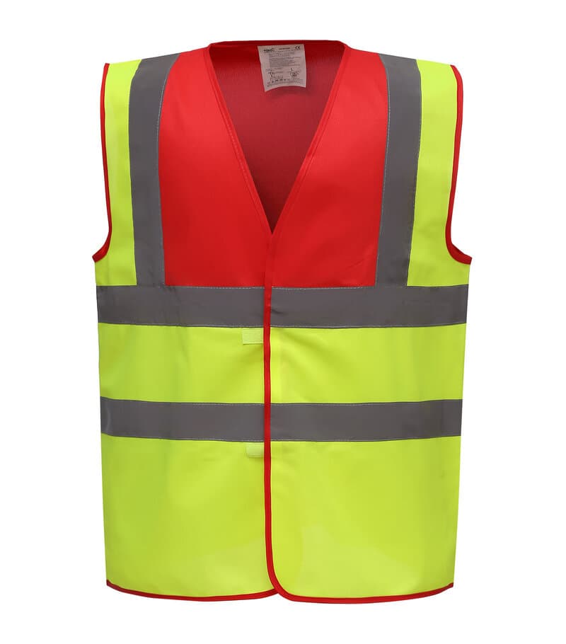Hi vis 2 band and braces waistcoat